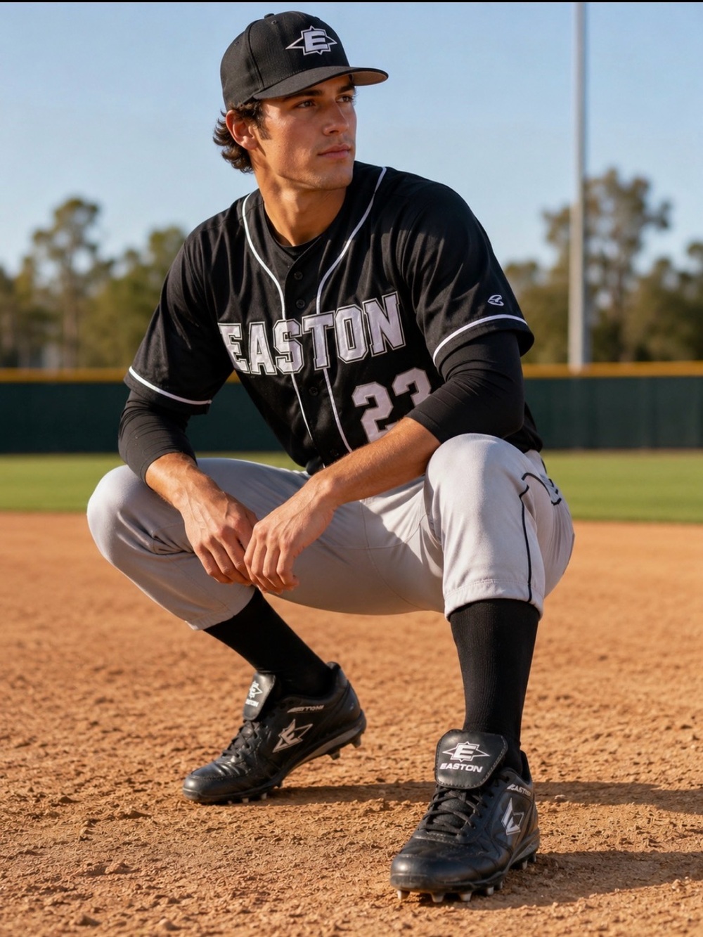 Easton Men's Black Baseball Cleats